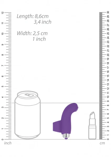 BASILE Finger vibrator - Purple