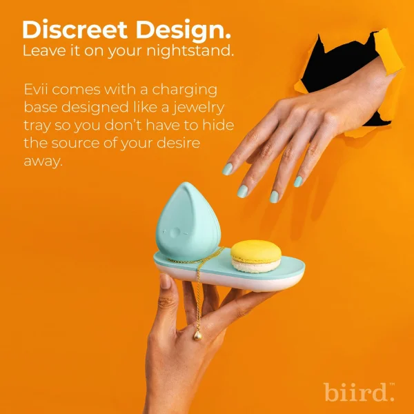 Evii Squishy Silicone External Vibrator With 2 Motors By Biird - Mint