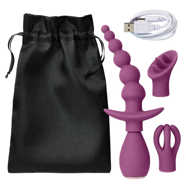 Cloud 9 Health and Wellness Anal Clitoral and Nipple Massager Kit - Purple — image 6 of 7