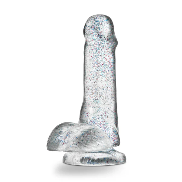 Naturally Yours - 6 Inch Glitter Cock - Sparkling Clear — image 24 of 25