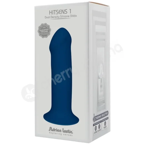 Adrien Lastic Hitsens 1 Blue 7" Dual Density Silicone Dildo