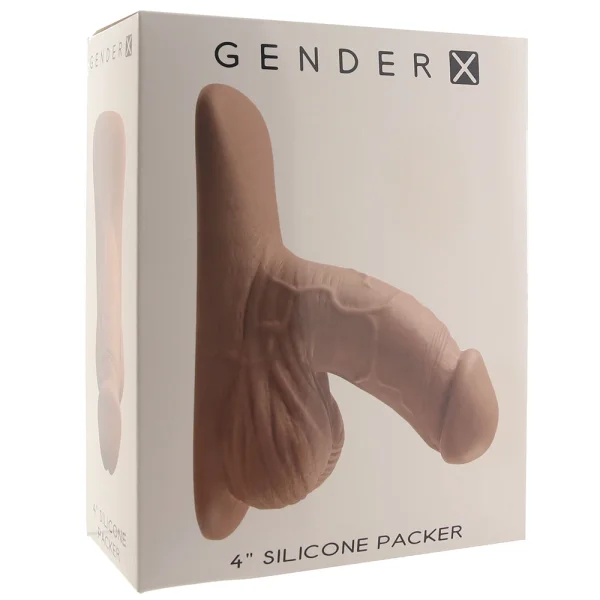 Gender X 4" Silicone Penis Packer - Medium
