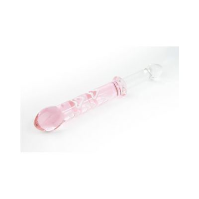 Double Ended Glass Dildo Pink One Size