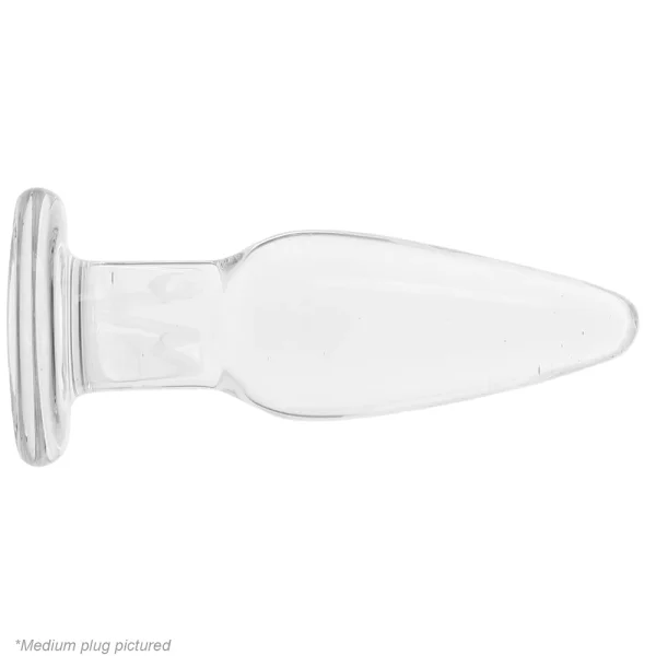 Crystal Glass Tapered Butt Plug Trainer Kit by NS Novelties - Clear