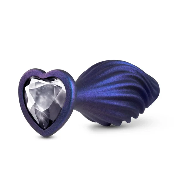 Anal Adventures Matrix - Swirling Bling Plug -  Sapphire