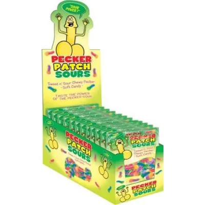 Pecker Patch Sour Gummies 12 Piece Display