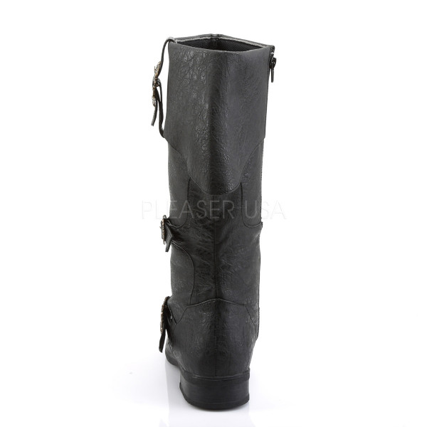 CARRIBEAN-299 - Cuffed Knee Boot W/ Octopus Buckles & Inner Side Zip — image 4 of 8