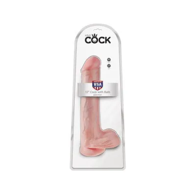 King Cock 13 Cock With Balls Light