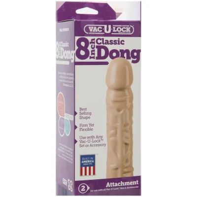 Vac U Lock 8 Inch Classic Dong White