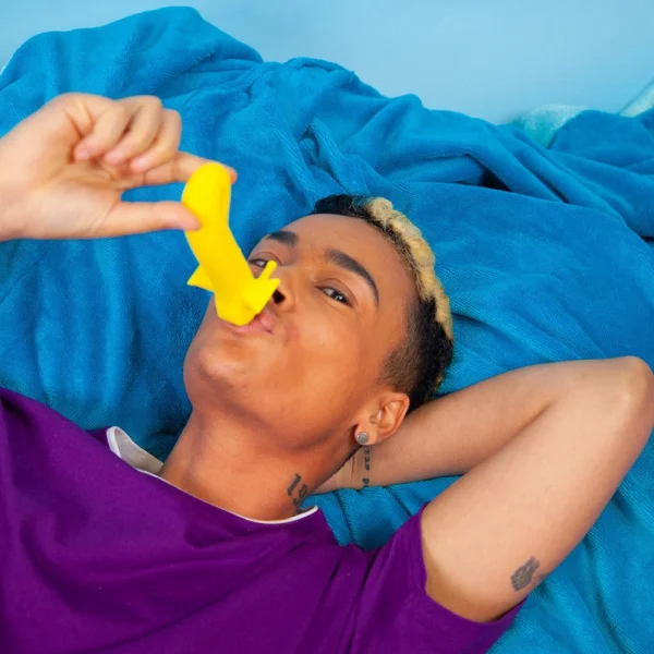 Sunshine Shimmer Silicone Rechargeable G-Spot Vibrator By Cute Little Fuckers - Sunshine Yellow