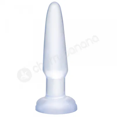 Basix Rubber Works Clear Beginner s Butt Plug