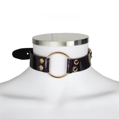 Bondara Black Cherry O Ring Collar