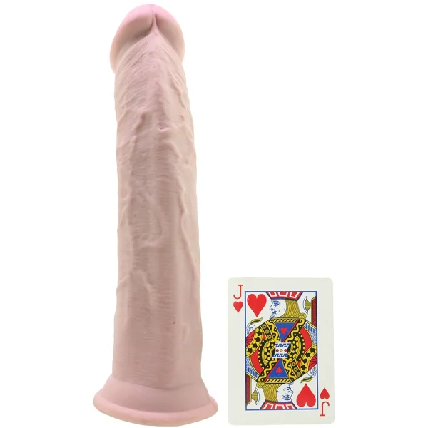 King Cock Plus 11" Triple Density Cock With Suction Cup Base - Vanilla
