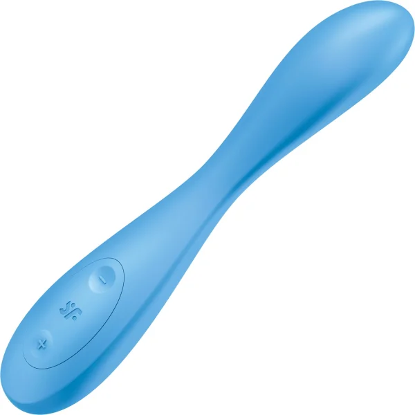 Satisfyer G-Spot Flex 4 Rechargeable Waterproof App Enabled 12-Function G-Spot Vibrator - Blue