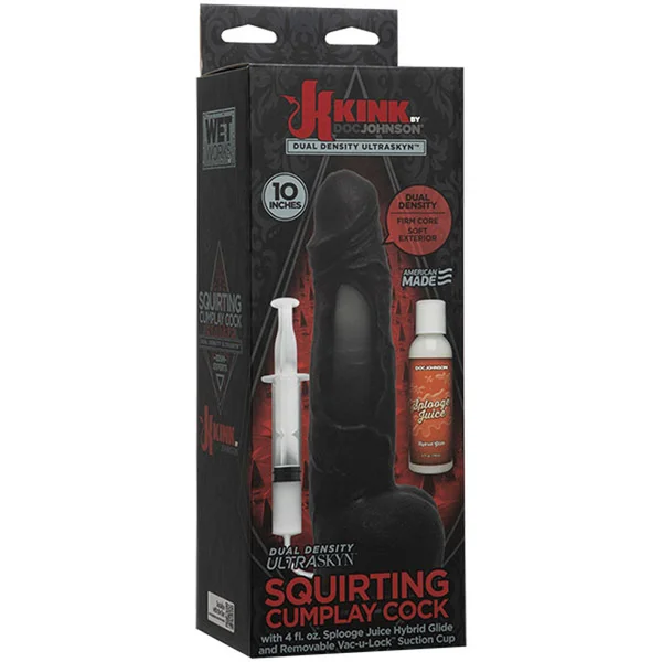 Kink - Wet Works - 10 Inch Dual Density Ultraskyn Squirting Cumplay Cock With Removable Vac-U-Lock Suction Cup — image 12 of 15