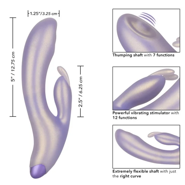 G-Love G-Bunny Silicone Rechargeable Waterproof Dual Stimulation Vibrator By CalExotics
