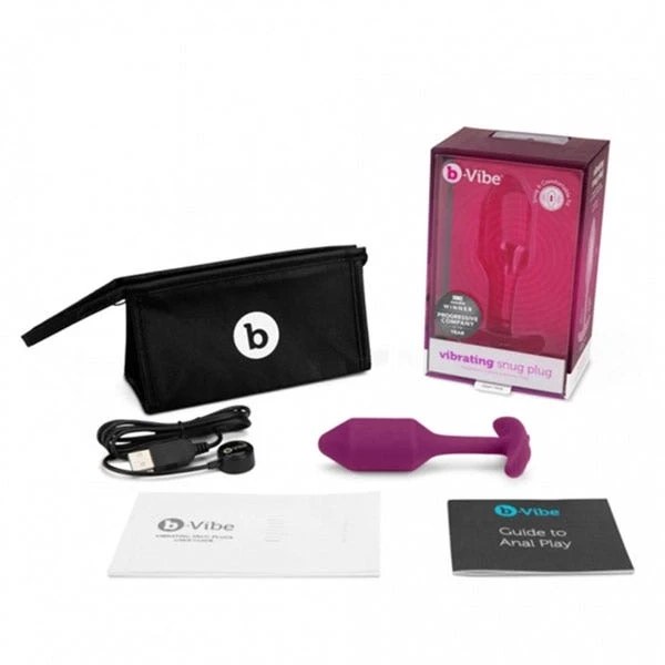 b-Vibe Vibrating Snug Plug Medium - Rose