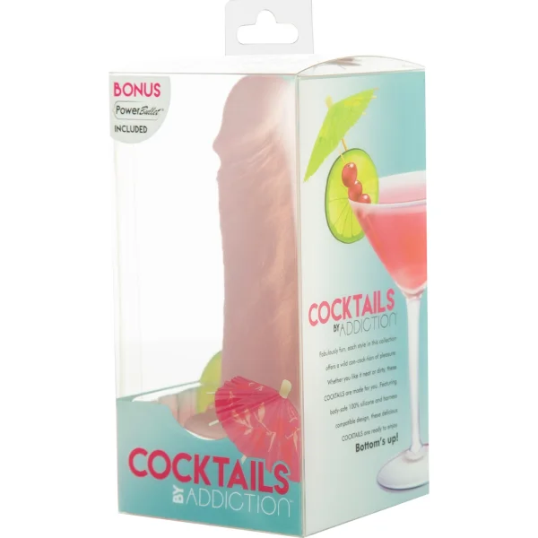 Addiction Cocktails 5.5 Inch Silicone Dildo - Peach Bellini