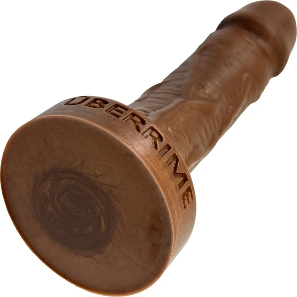 The Aveo Dual Density 8.5" Silicone Realistic Dildo By Uberrime - Chocolate