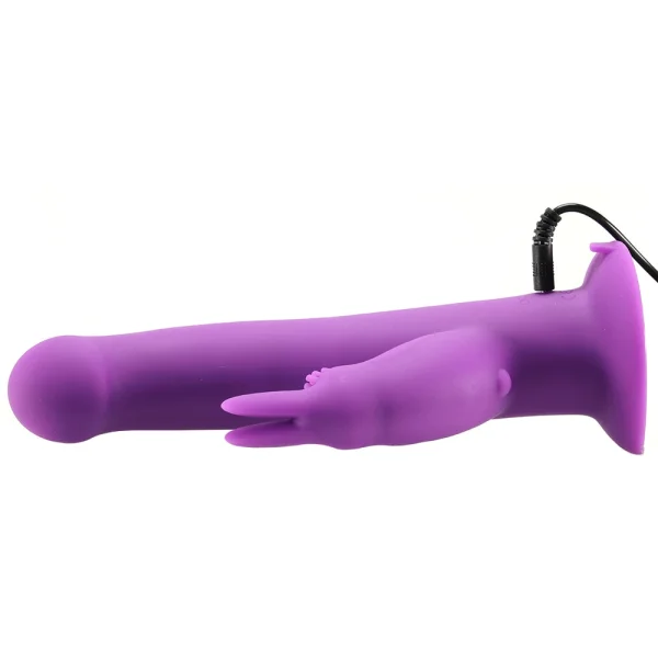 G-Spot Rotating Rabbit Peg Silicone Rechargeable Vibrator by The Rabbit Company - Purple
