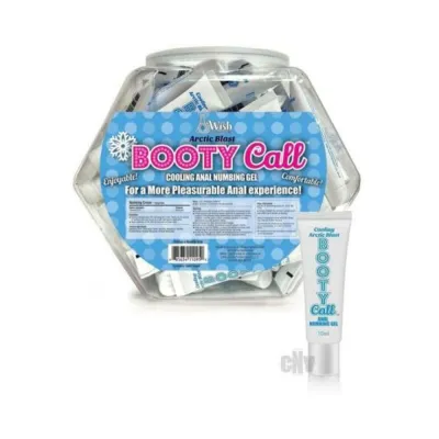 Oral Sex Products Bootycall Anal Numbing Gel Cooling 65 piece Fishbowl Display