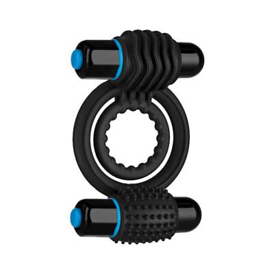 Optimale Vibrating Double C Ring Black Black