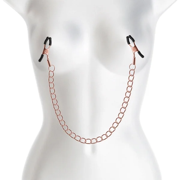 Bound Adjustable DC2 Nipple Clamps by NS Novelties - Rose Gold