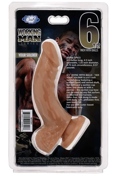 Cloud 9 Working Man 6.5 Inch With Balls - Your   Soldier - Tan