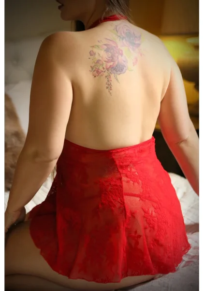 Hot Blooded Lace Dress and G-string - Queen Size — image 4 of 4
