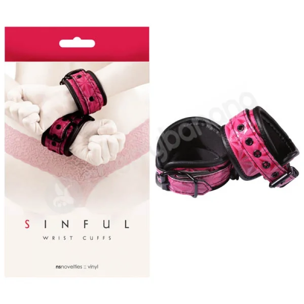Sinful Pink Wrist Cuffs