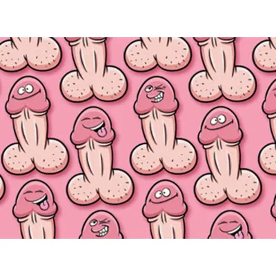 Gift Wrap Willy Pecker 2 Sheets