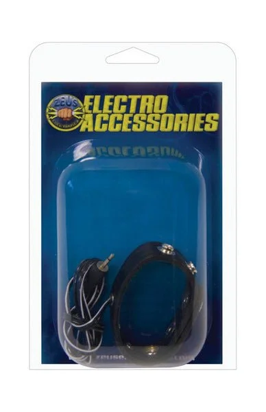 Zeus Electrosex Leather Snap Cock Ring Leather
