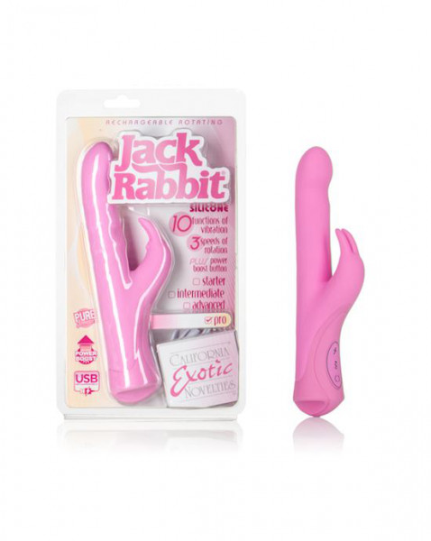 Rechargeable Rotating Jack Rabbit - Pink