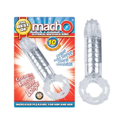 The Best Of Macho Clitoral Massage Ring Clear