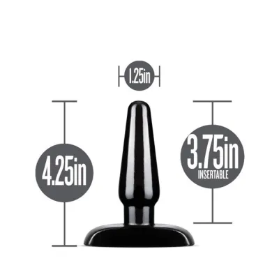 Anal Adventures Basic Anal Plug Small Black