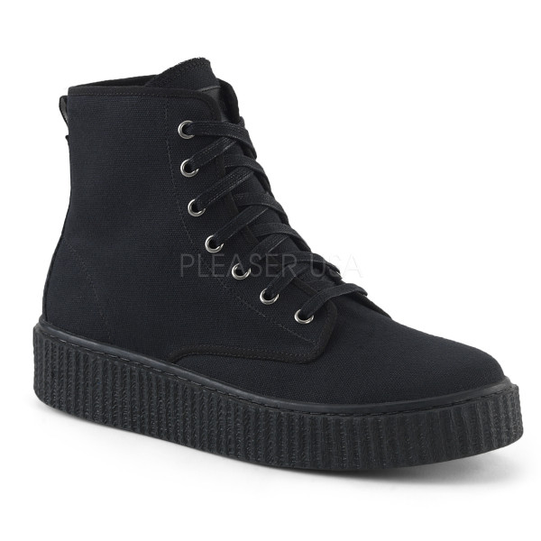 1 1/2 inches PF Round Toe Lace-Up Front High Top Creeper Sneaker — image 13 of 16