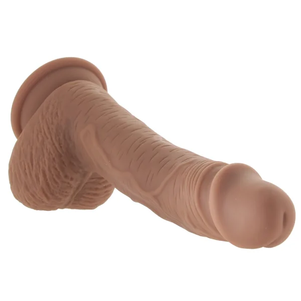 Silicone Studs Realistic 6.25" Suction Cup Dildo - Caramel