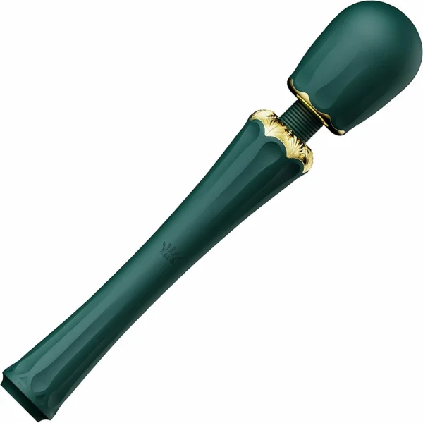Kyro Vibrating Wand Massager in Turquoise Green by Zalo