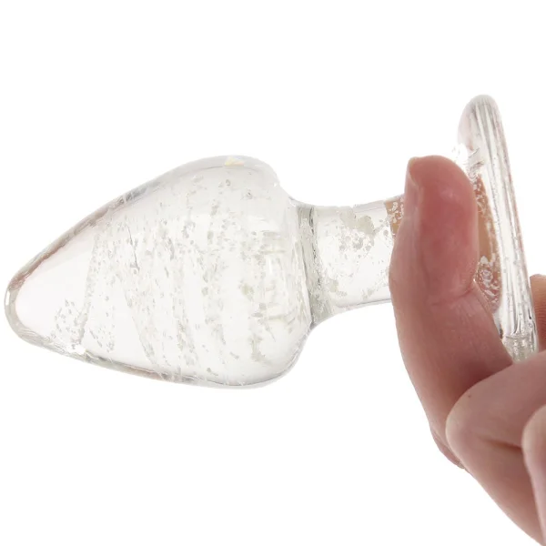 Ouch! Glow In The Dark Glass Butt Plug