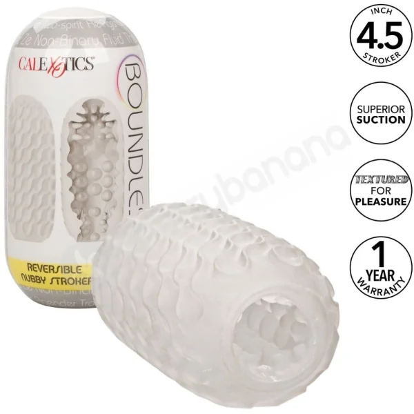 Boundless Reversible Nubby Stroker With Case