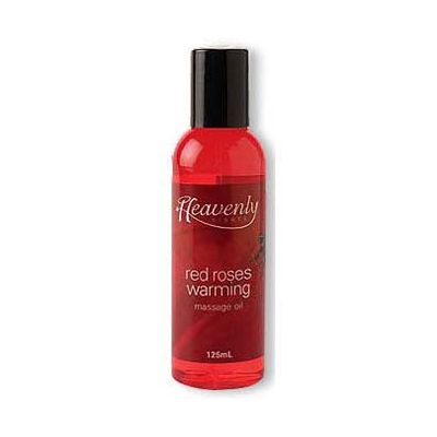 Heavenly Nights Warming Massage Oil Red Roses 125ml