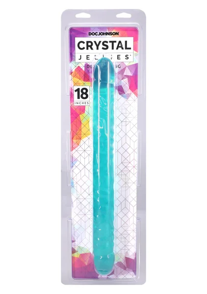 Crystal Jellies 18 Inch Double Dong - Purple — image 23 of 25