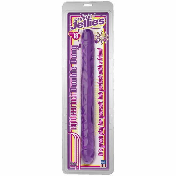 Crystal Jellies 18 Inch Double Dong - Purple — image 25 of 25