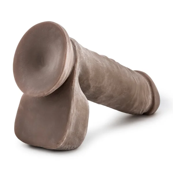 Au Naturel 8" Sensa Feel Dildo - Chocolate — image 7 of 11