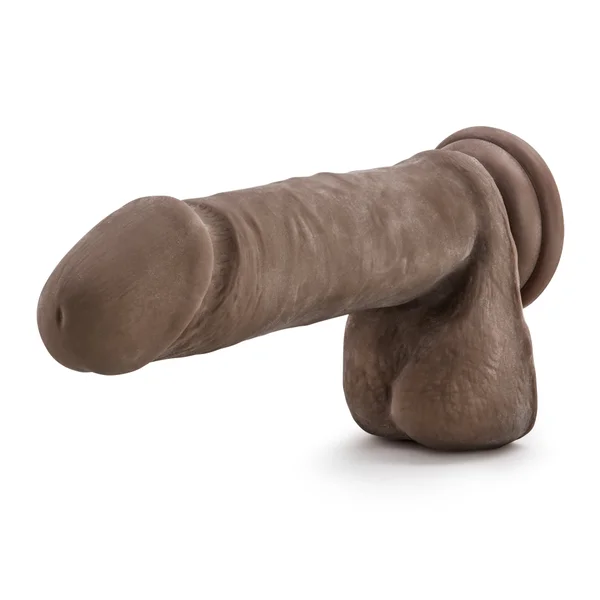 Au Naturel 8" Sensa Feel Dildo - Chocolate — image 8 of 11