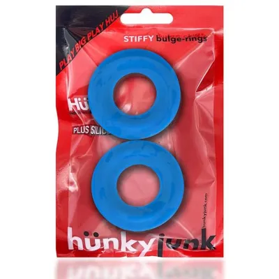 Stiffy 2 pack Bulge Cockrings Teal Ice