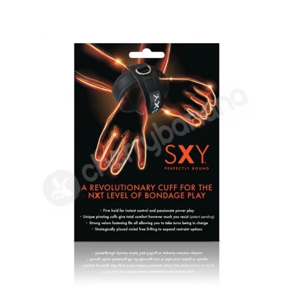 SXY Black Cross Cuffs