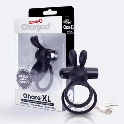 Charged Ohare XL Wearable Rabbit Vibe Black Each