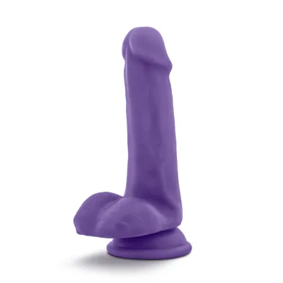 Au Natural Bold Delight 6 Inch Dildo Purple