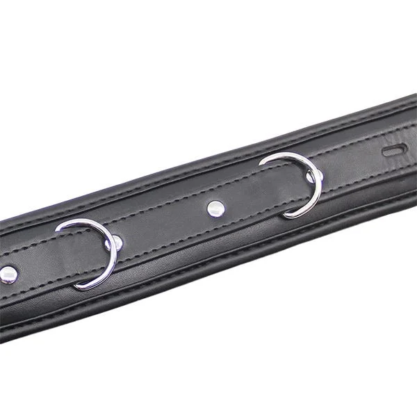 Love In Leather Faux-Leather Padded Collar